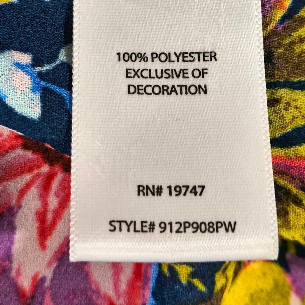 The Pioneer Woman 3/4 Sleeve V Neck Floral Blouse Top Women's Size Large - Picture 11 of 11